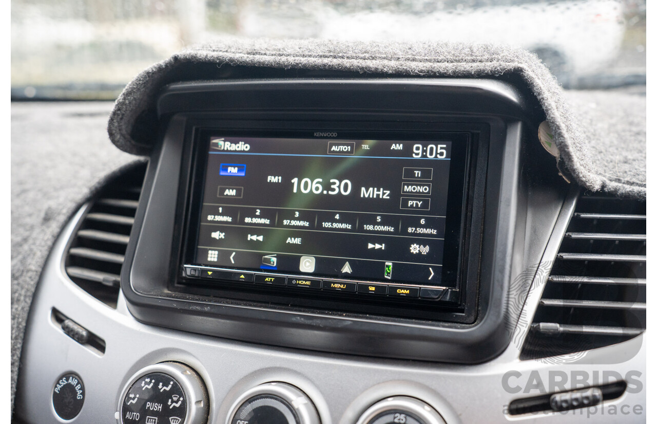 4/2014 Mitsubishi Triton GLX-R (4x4) MN MY15 Double Cab Utility Black Pearl Turbo Diesel 2.5L