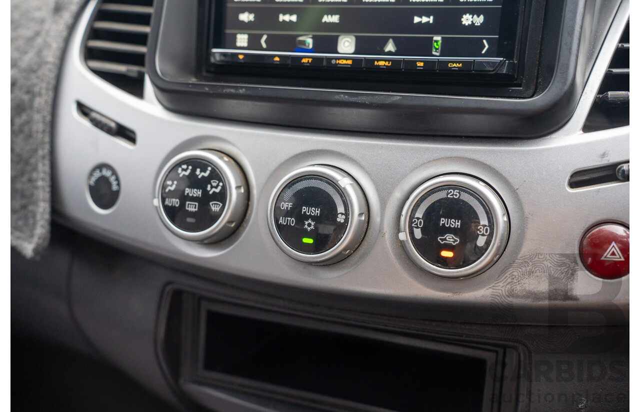 4/2014 Mitsubishi Triton GLX-R (4x4) MN MY15 Double Cab Utility Black Pearl Turbo Diesel 2.5L