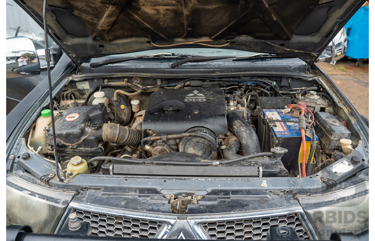 4/2014 Mitsubishi Triton GLX-R (4x4) MN MY15 Double Cab Utility Black Pearl Turbo Diesel 2.5L