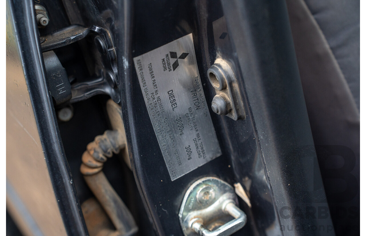 4/2014 Mitsubishi Triton GLX-R (4x4) MN MY15 Double Cab Utility Black Pearl Turbo Diesel 2.5L