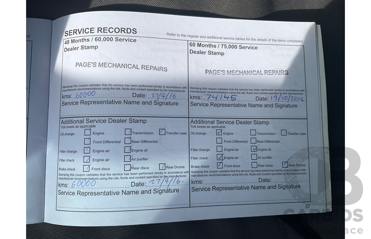 4/2014 Mitsubishi Triton GLX-R (4x4) MN MY15 Double Cab Utility Black Pearl Turbo Diesel 2.5L