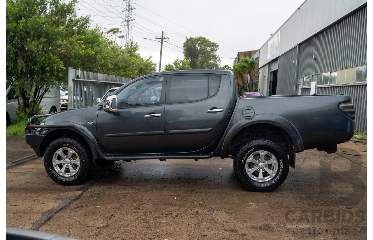 4/2014 Mitsubishi Triton GLX-R (4x4) MN MY15 Double Cab Utility Black Pearl Turbo Diesel 2.5L