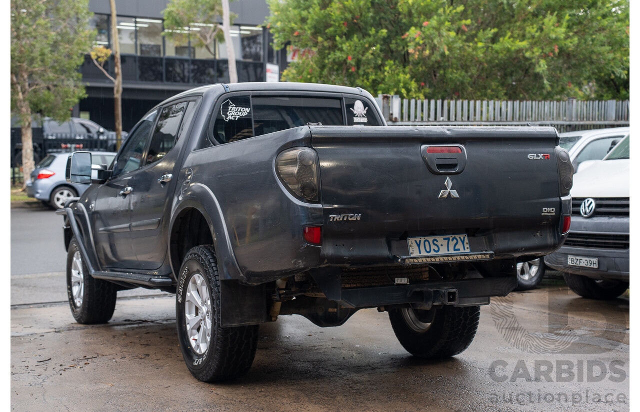 4/2014 Mitsubishi Triton GLX-R (4x4) MN MY15 Double Cab Utility Black Pearl Turbo Diesel 2.5L
