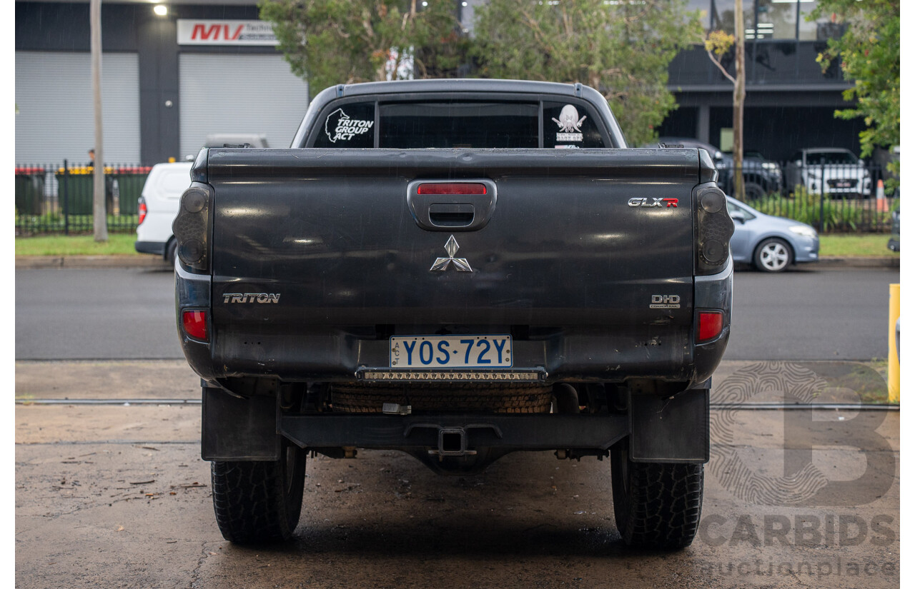 4/2014 Mitsubishi Triton GLX-R (4x4) MN MY15 Double Cab Utility Black Pearl Turbo Diesel 2.5L
