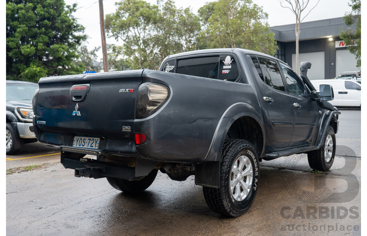 4/2014 Mitsubishi Triton GLX-R (4x4) MN MY15 Double Cab Utility Black Pearl Turbo Diesel 2.5L