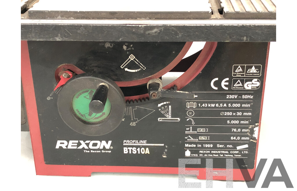Rexon Rtc200a Rexon 250mm Electric Table Saw - Lot 1621896 | EHVA