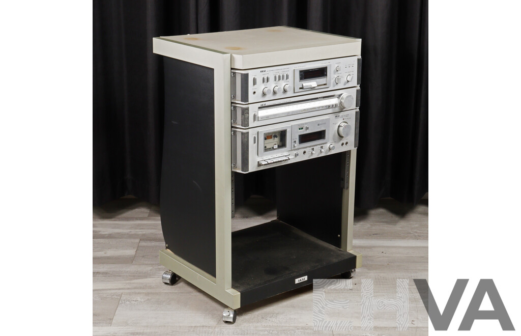 Akai Three Piece Rack Mounted Stereo - Lot 1624027 | EHVA