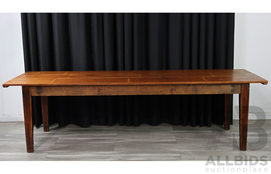 Plank Top Farmhouse Dining Table