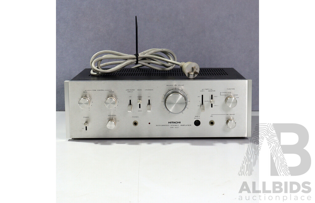 Hitachi Intergrated Stereo Amplifier HA 410