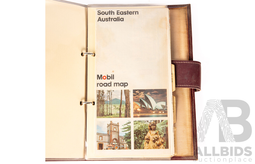 Vintage Map Booklet Containing Maps of Queensland, Tasmania, South Eastern Australia & Western Australia