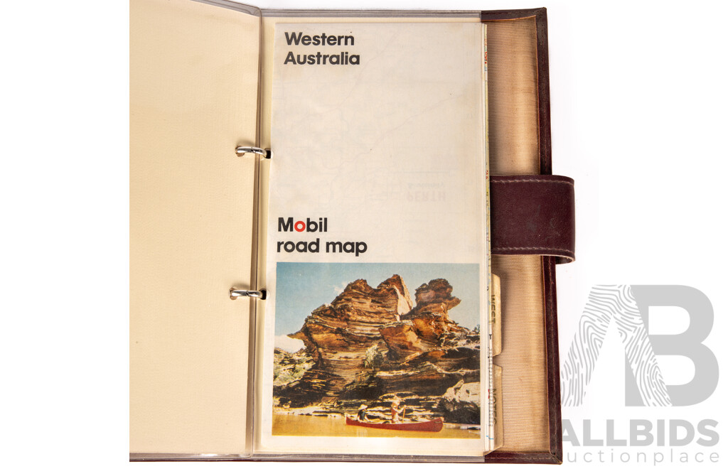 Vintage Map Booklet Containing Maps of Queensland, Tasmania, South Eastern Australia & Western Australia