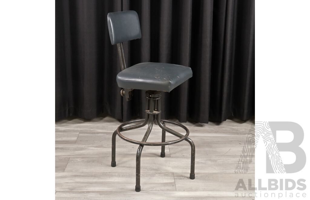 Vintage Industrial Draughtsman Stool