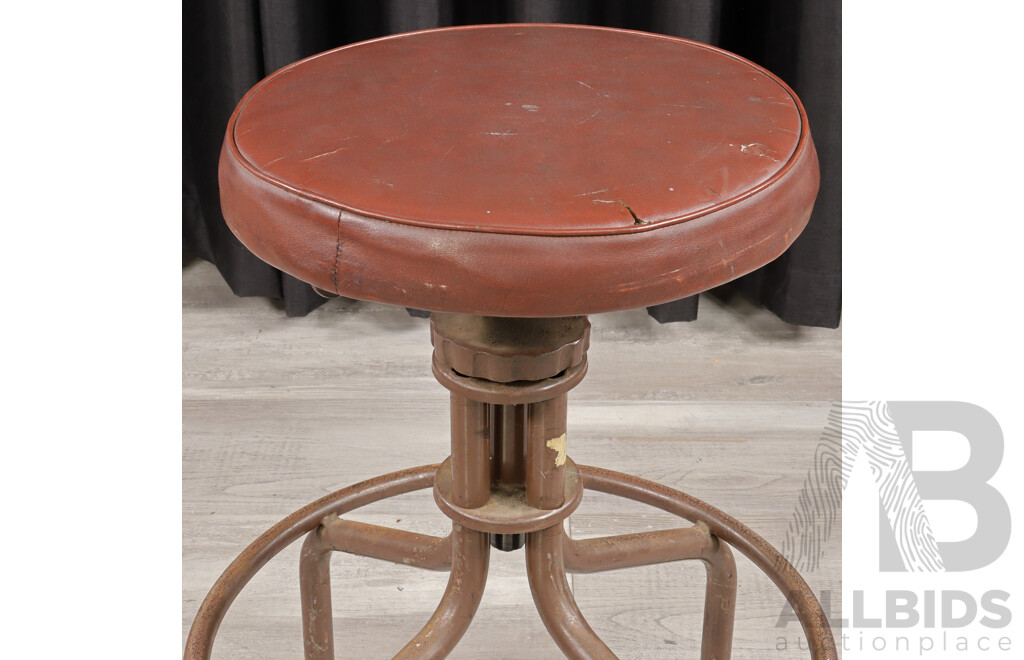 Vintage Industrial Draughtsman Stool