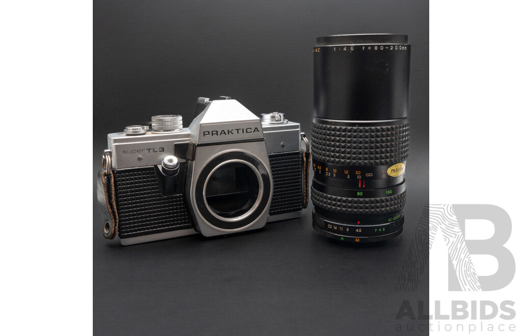 Olympus OM10 with a 50mm F/1.8 Lens and Praktica Super TL3 with Flexar Auto Zoom MC 80-200mm F/4.5 Lens