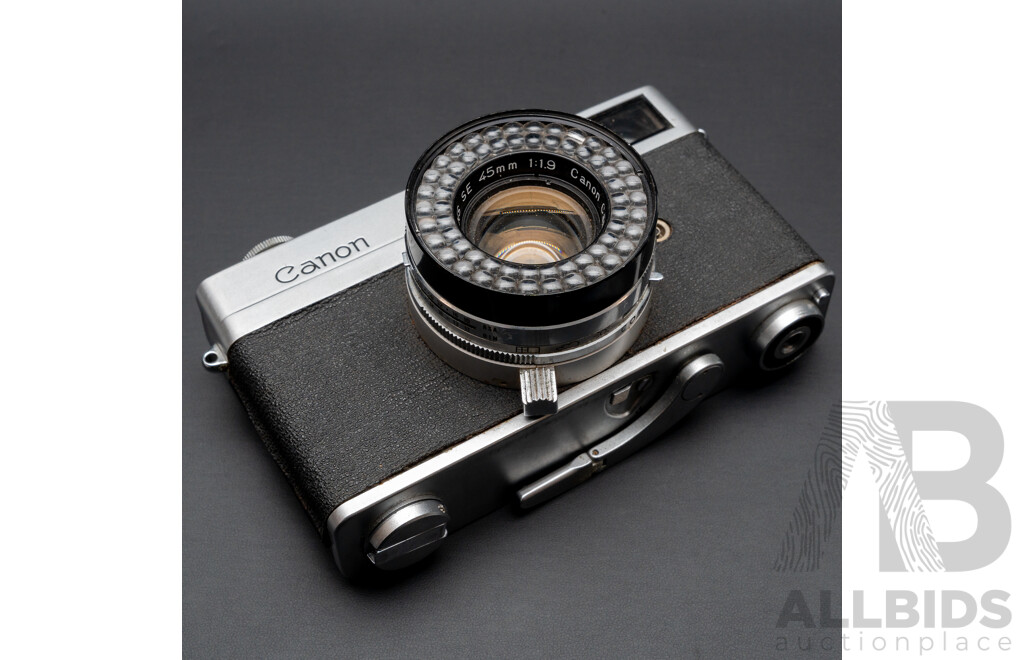 Lot of Four Vintage Cameras - Canonet, Kodak Disc 4000, Kodak Retinette