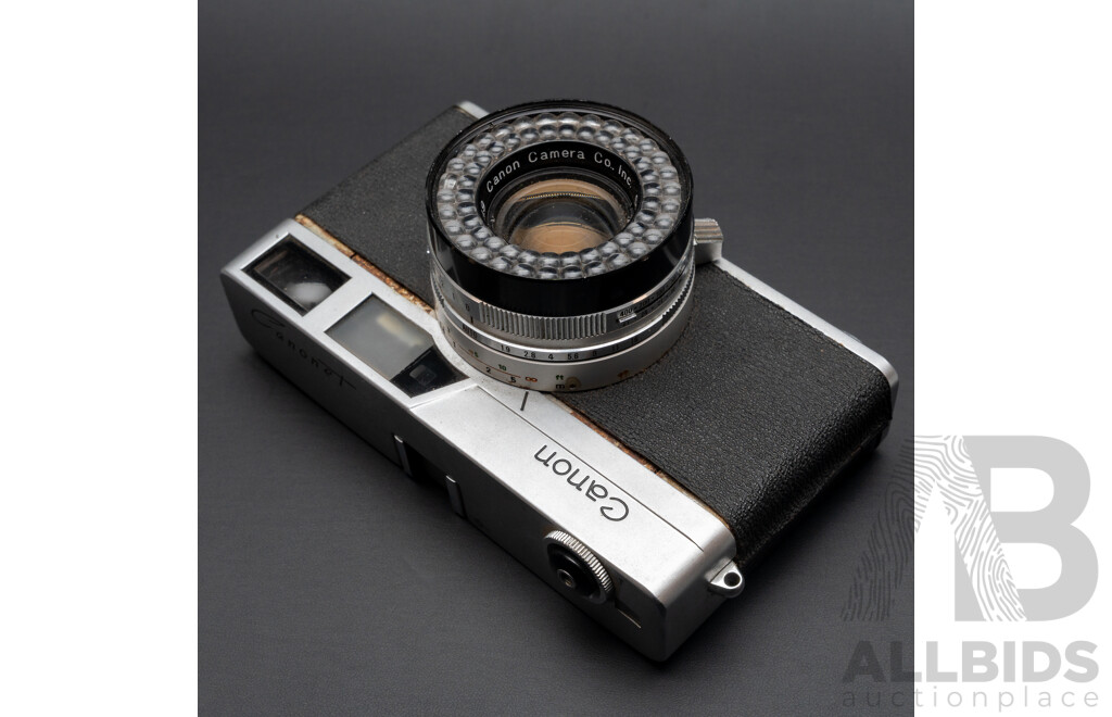 Lot of Four Vintage Cameras - Canonet, Kodak Disc 4000, Kodak Retinette