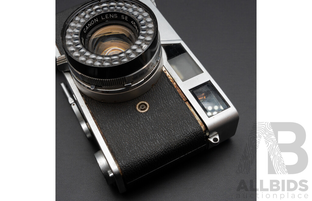 Lot of Four Vintage Cameras - Canonet, Kodak Disc 4000, Kodak Retinette