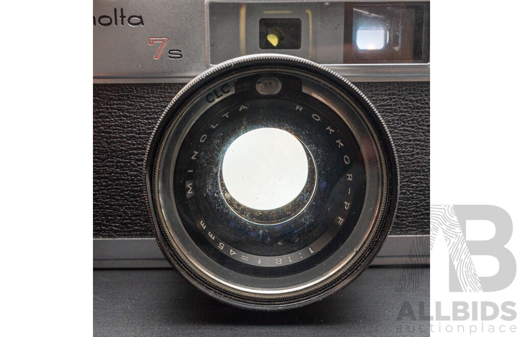 Minolta Hi-matic 7s with Rokkor 45mm F/1.8 Lens