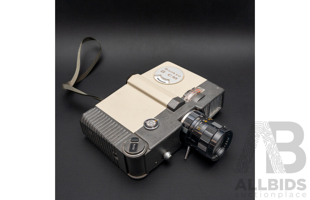 Lot of Three Super 8mm Video Cameras - Chinon Zoom 8, Sankyo, Keystone Bel Air