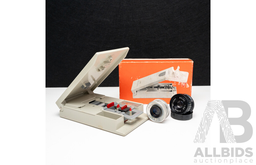 Film Lenses and Cinepress Automat Vintage Film Splicer