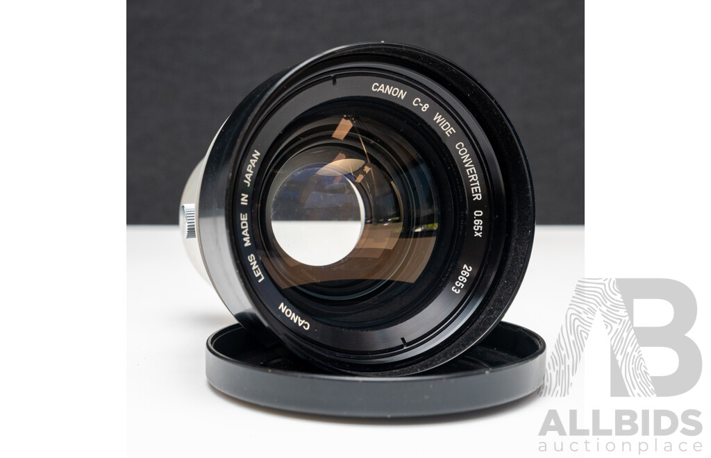 Canon 50mm 1.8 L39/M39 Screw Mount and Canon C-8 Wide Converter