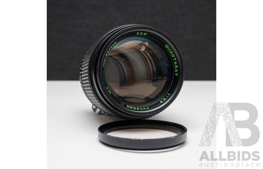 Quantaray 135mm F2.8 and Hanimex Auto Zoom 70–220mm F4