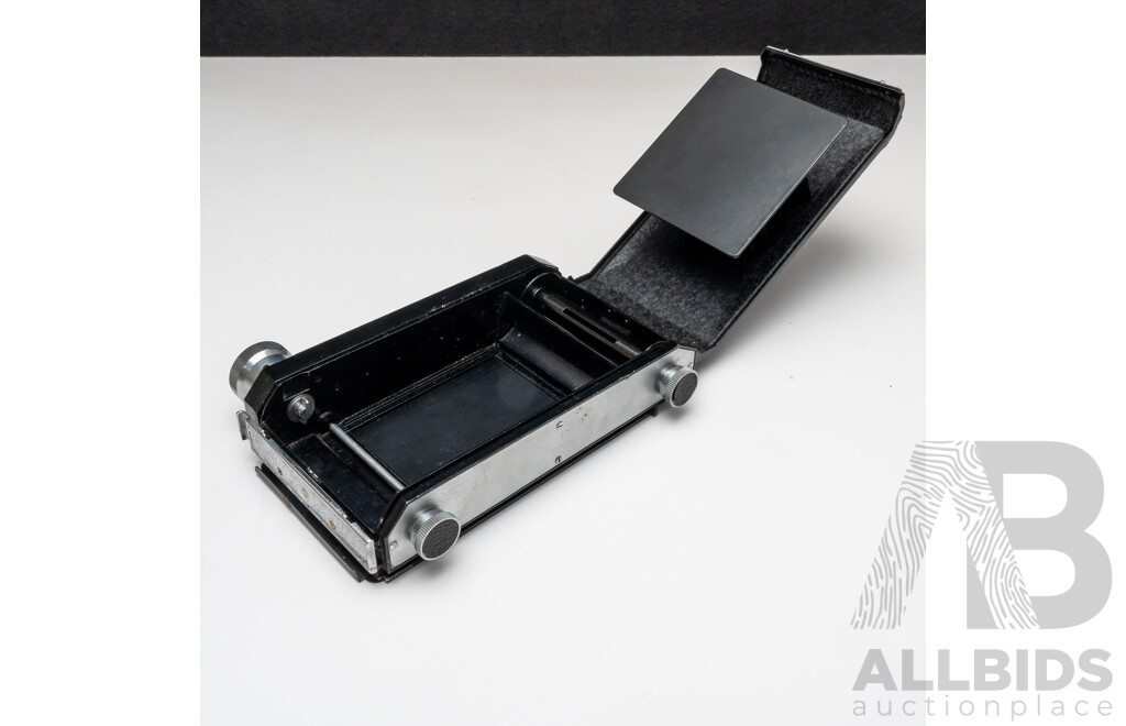 Vintage Medium and Large Format Photography Parts Bundle Including Roll Film Backs and Projection Lenses