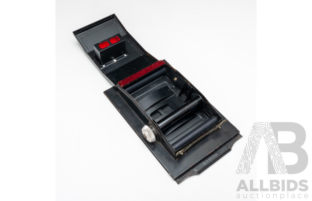 Vintage Medium and Large Format Photography Parts Bundle Including Roll Film Backs and Projection Lenses