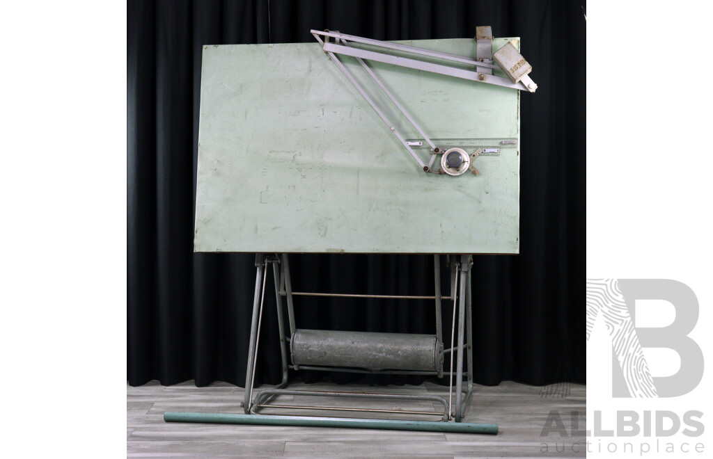 Vintage Metal Framed Drawing Board