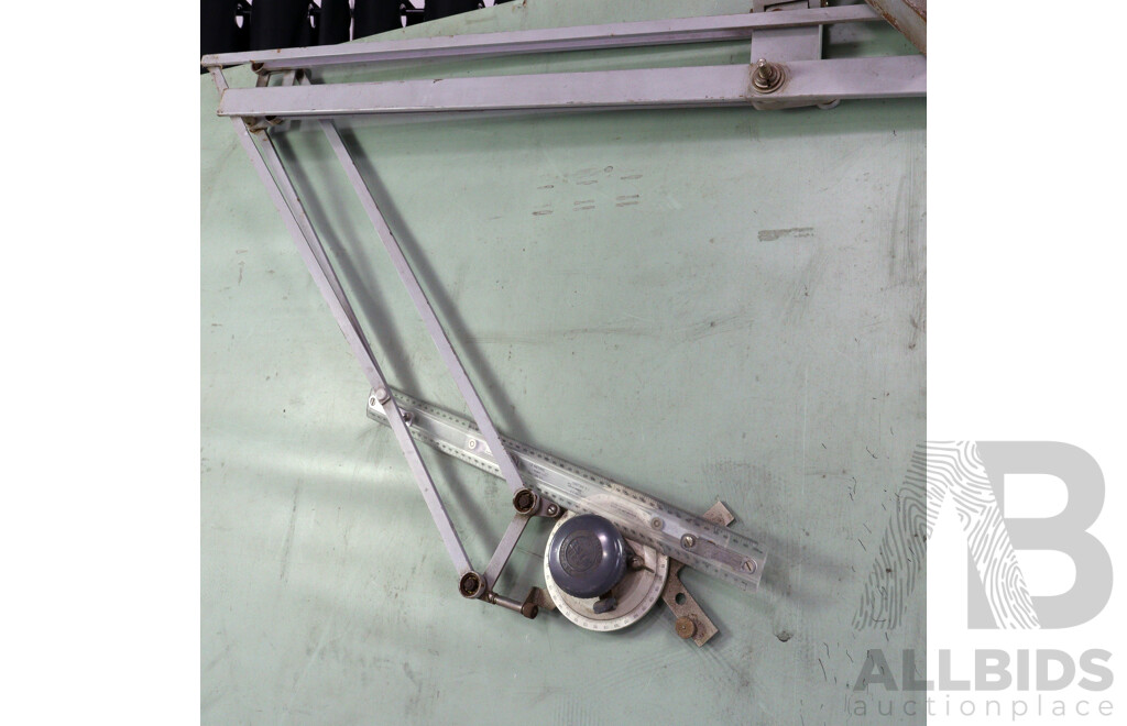 Vintage Metal Framed Drawing Board