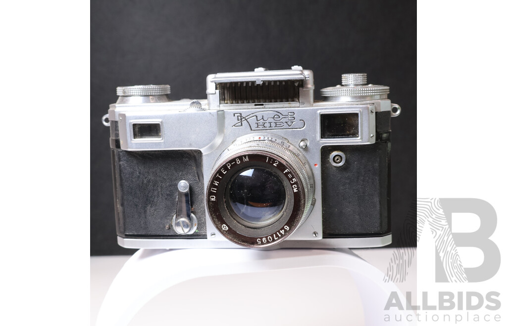 Kiev-4 35mm Rangefinder Camera with Jupiter-8M 50mm F/2 Lens (1964)
