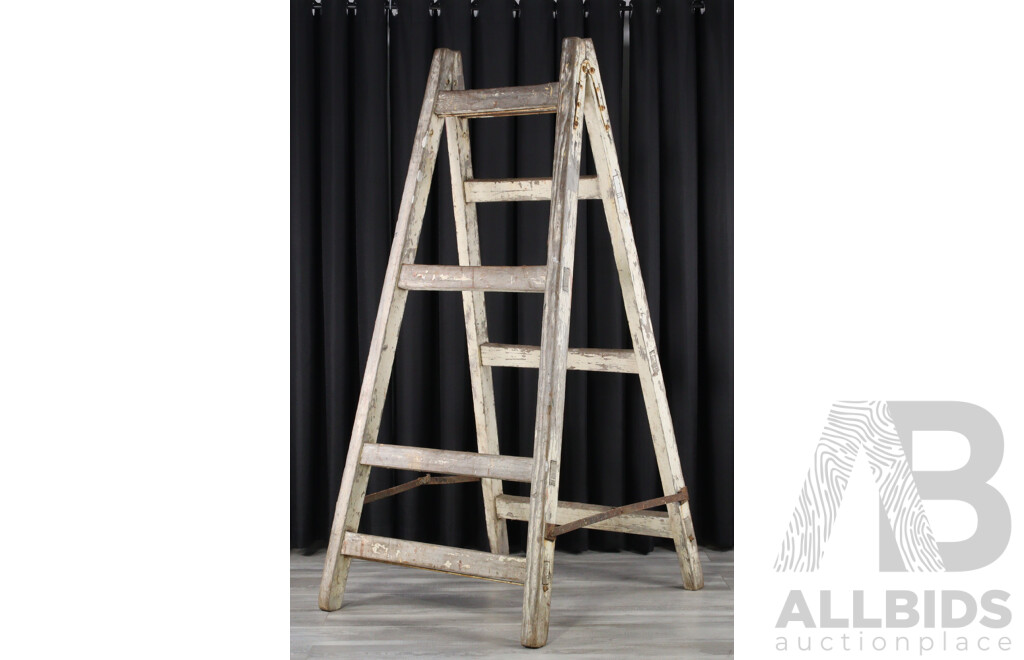Pair of Large Timber A Frame Trestles
