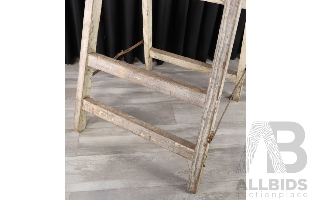 Pair of Large Timber A Frame Trestles