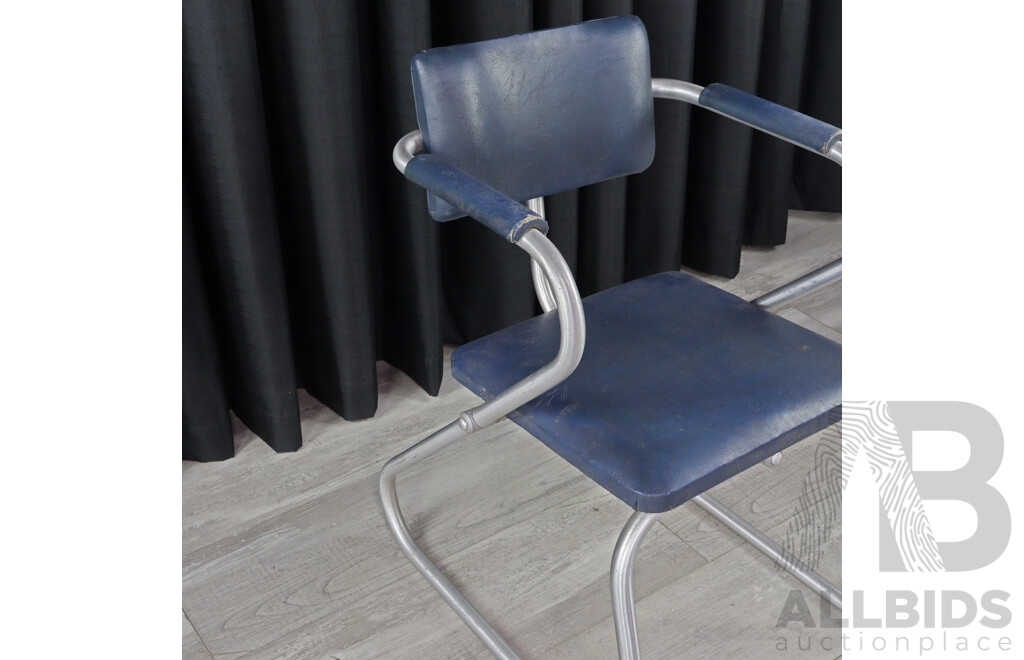 Tubular Aluminium Chair and Side Table by Warren McArthur