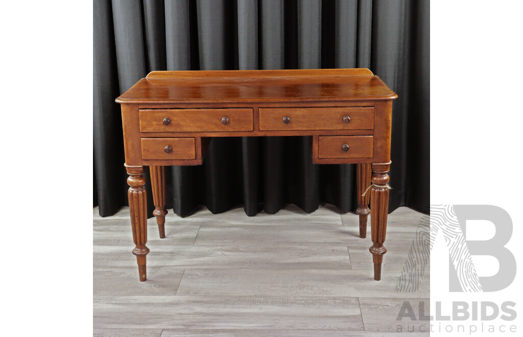 Australian Cedar Four Drawer Clerks Desk