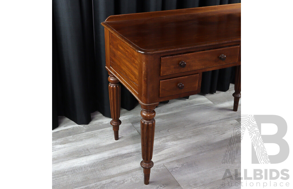 Australian Cedar Four Drawer Clerks Desk