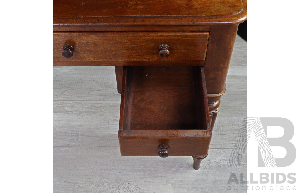 Australian Cedar Four Drawer Clerks Desk