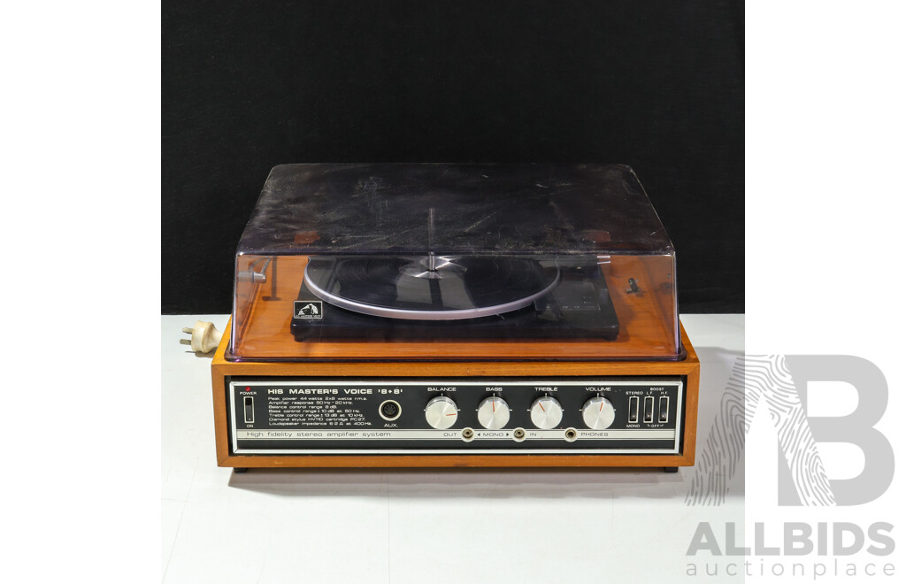 Vintage HMV 8+8 Hi Fidelity Stereo Amplifier System