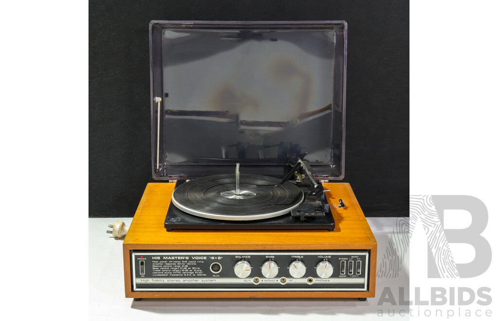 Vintage HMV 8+8 Hi Fidelity Stereo Amplifier System