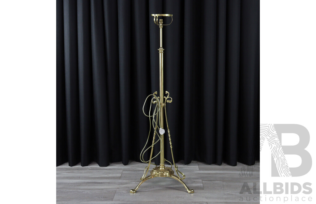 Vintage Brass Telescopic Floor Lamp