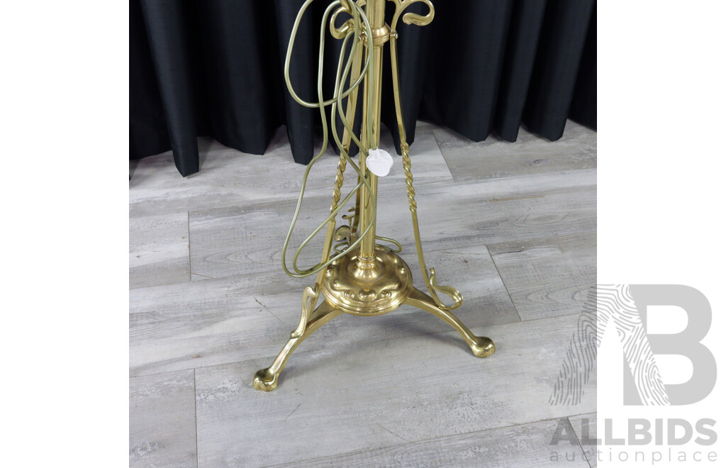 Vintage Brass Telescopic Floor Lamp