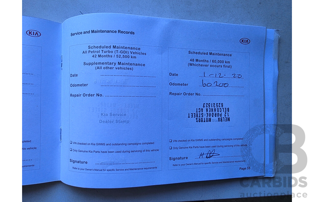 01/2018 Kia Cerato SPORT FWD YD 4D Sedan Silver 2.0L