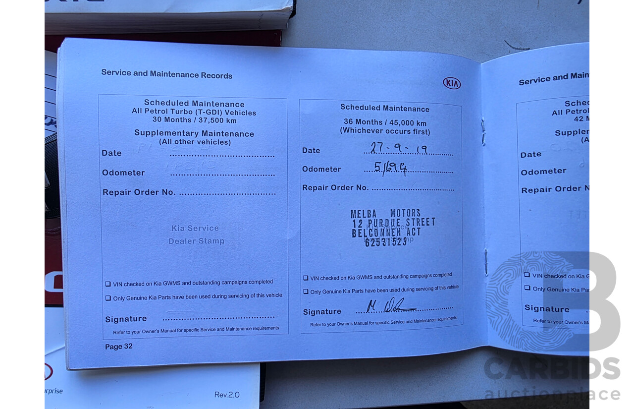 01/2018 Kia Cerato SPORT FWD YD 4D Sedan Silver 2.0L