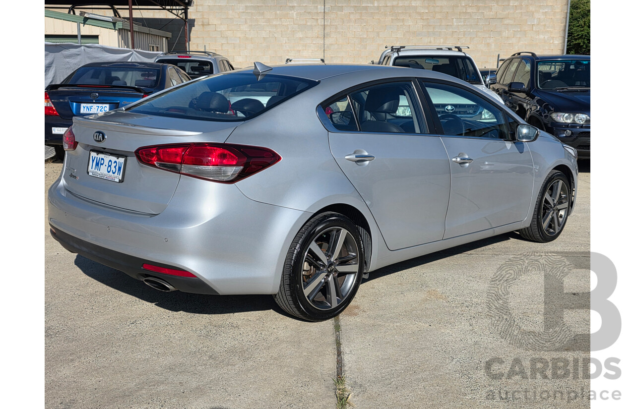 01/2018 Kia Cerato SPORT FWD YD 4D Sedan Silver 2.0L