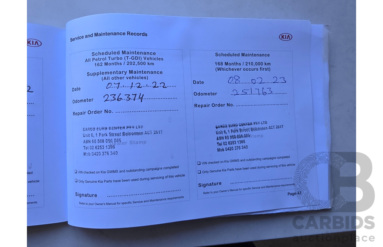 01/2018 Kia Cerato SPORT FWD YD 4D Sedan Silver 2.0L