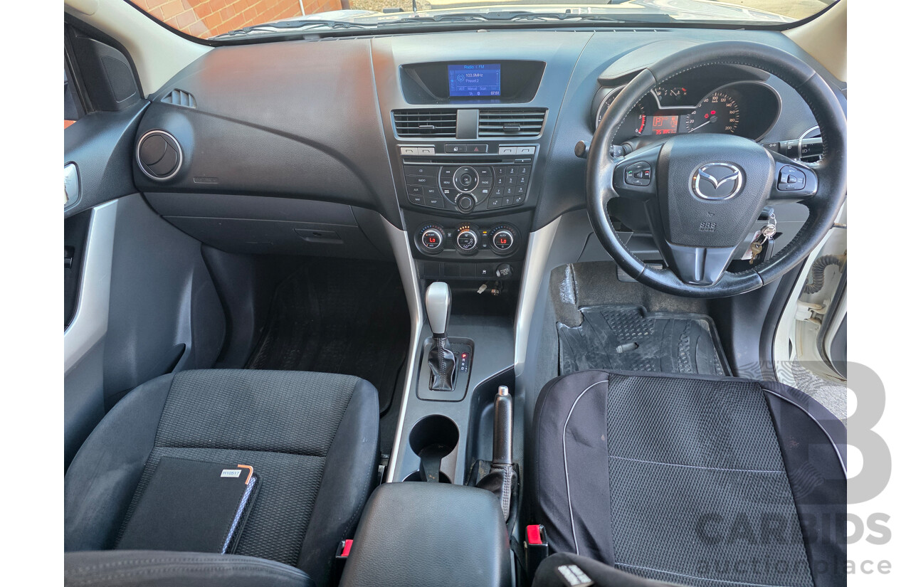 9/2011 Mazda Bt50 XTR (4x2)  Dual Cab Utility White Turbo Diesel 3.2L