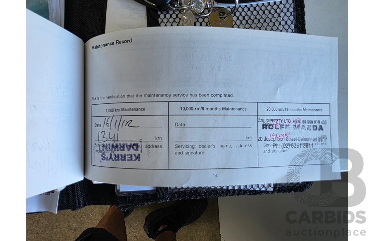 9/2011 Mazda Bt50 XTR (4x2)  Dual Cab Utility White Turbo Diesel 3.2L