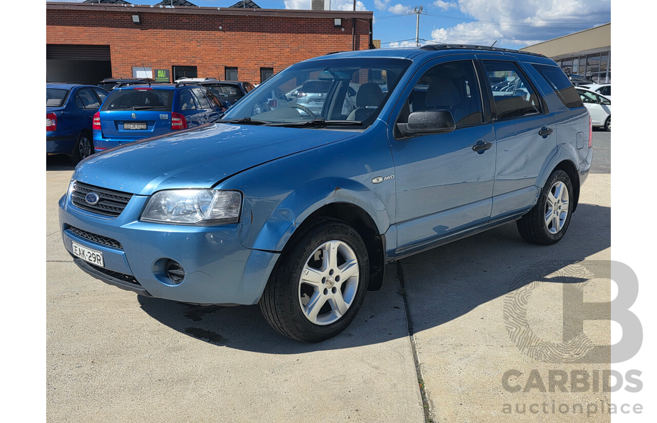 6/2005 Ford Territory TS (4x4) SX 4d Wagon Blue 4.0L