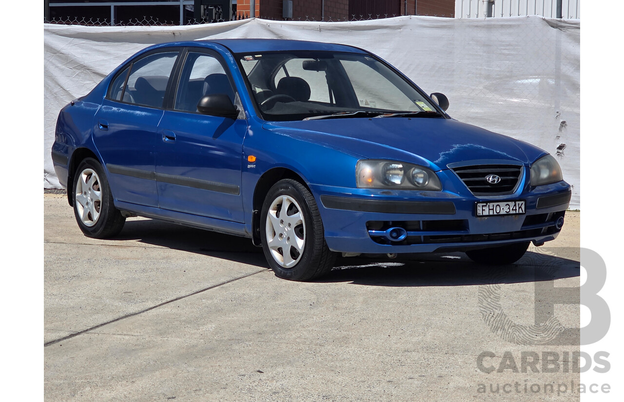 1/2004 Hyundai Elantra 2.0 HVT XD 4d Sedan Blue 2.0L