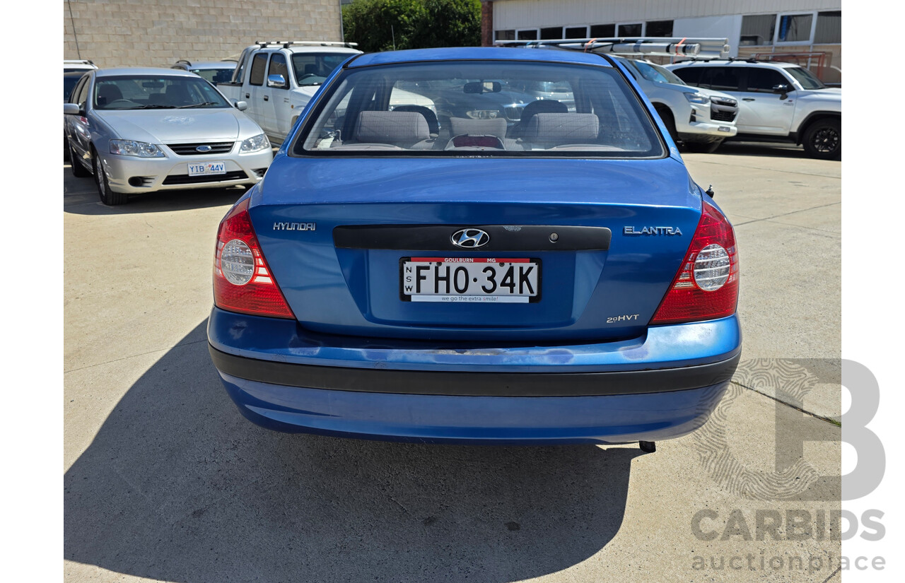 1/2004 Hyundai Elantra 2.0 HVT XD 4d Sedan Blue 2.0L